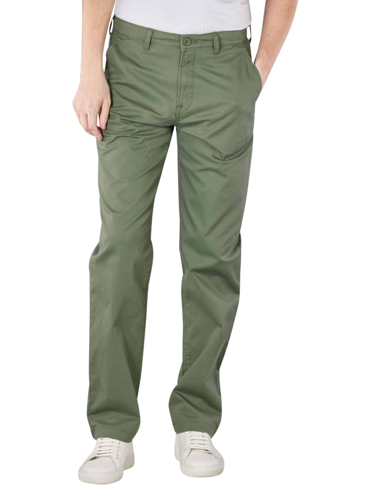 Lee Regular Chino Pants Straight Fit in Olive | JEANS.CH