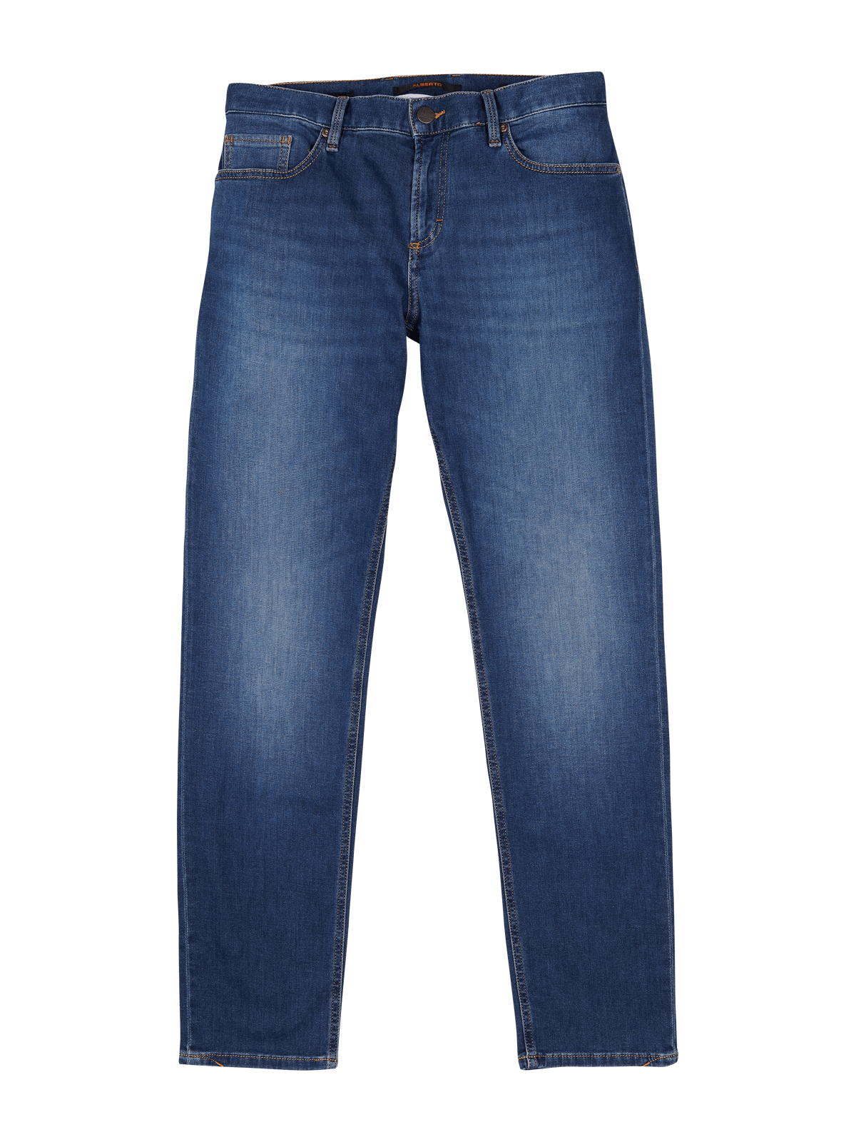 Alberto Pipe Jeans Straight Fit in Medium blue | JEANS.CH