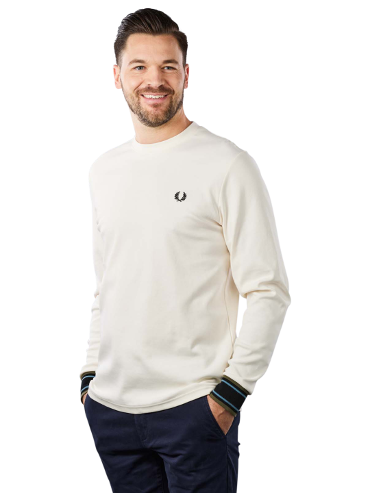 Fred Perry Striped Cuff T-Shirt Long Sleeve Men's T-Shirt