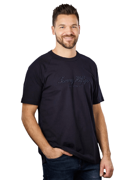 Tommy Hilfiger Raglan T-Shirt Crew Neck Men's T-Shirt
