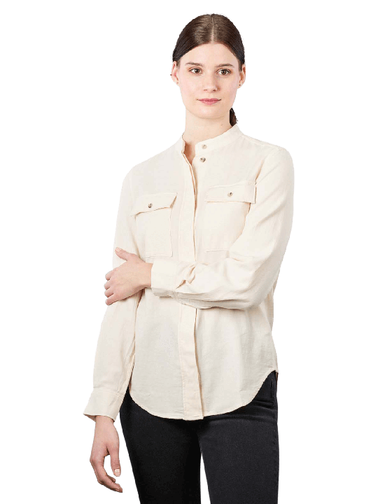 Marc O'Polo Flannel Blouse Patched Pocket Damen Bluse