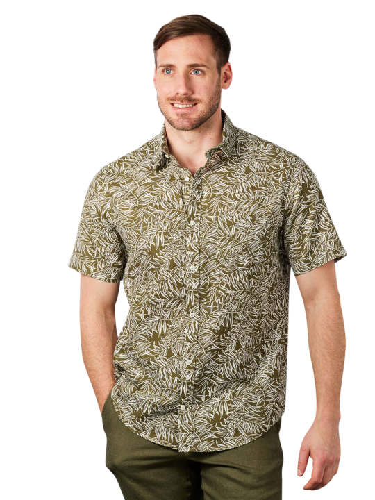 Gant Shirt Leaf Print Men's Shirt