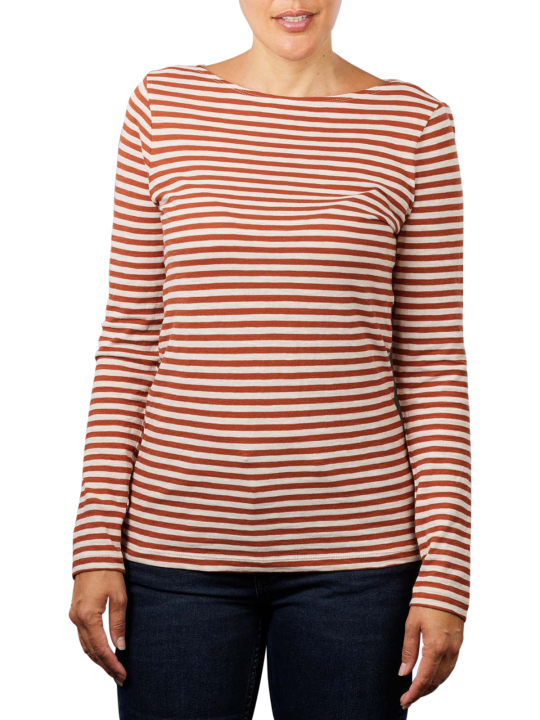 Marc O'Polo Long Sleeve Boat Neck T-Shirt T-Shirt Femme