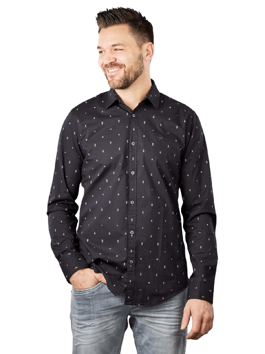 PME Legend Long Sleeve Shirt Allover Print Herren Hemd