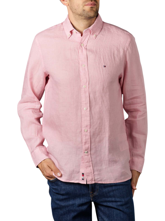 Tommy Hilfiger Linen Button Down Shirt Men's Shirt