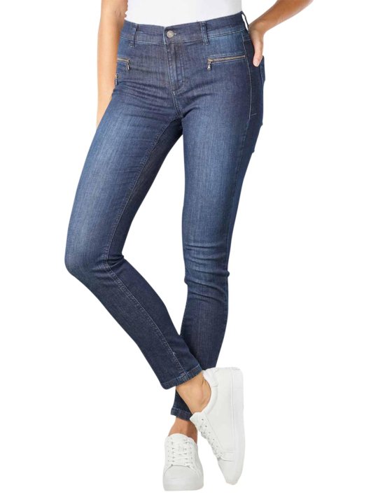 Angels Malu Zip Jeans Sportiv Denim Slim Fit Women's Jeans
