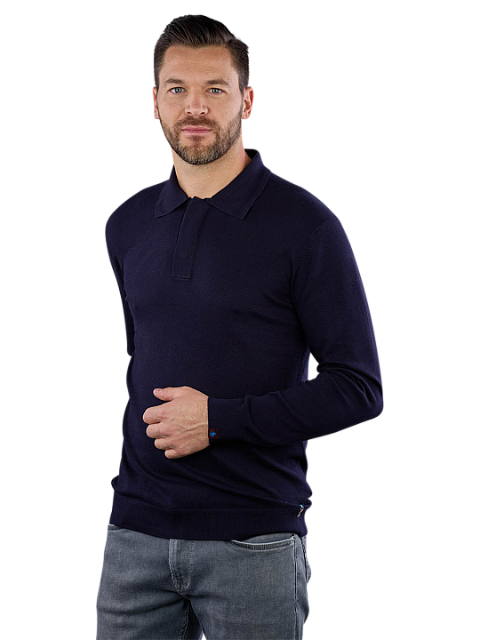 Scotch & Soda Knitted Polo Long Sleeve Herren Polo Shirt