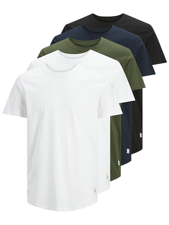 Jack & Jones Noa T-Shirt Crew Neck 5-Pack Herren T-Shirt