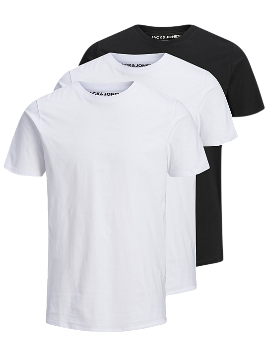 Jack & Jones Organic Basic T-Shirt 3-Pack Herren T-Shirt