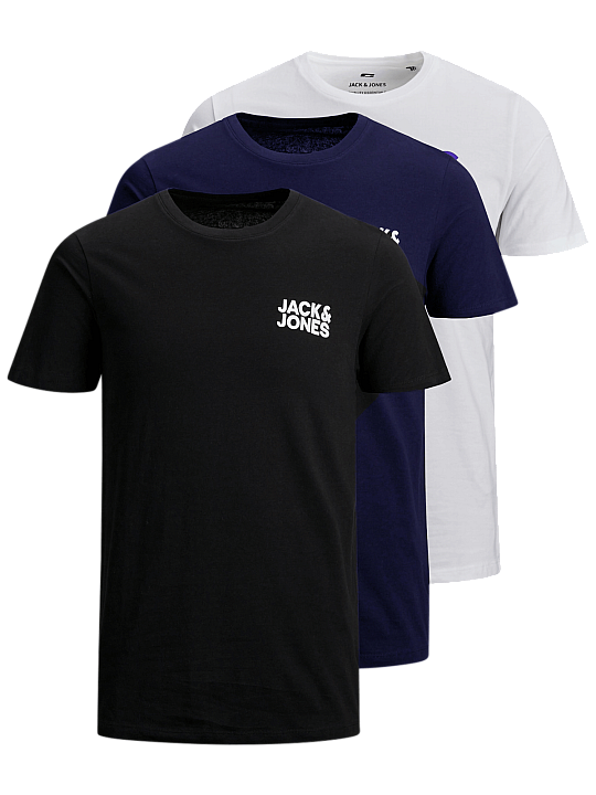 Jack & Jones Corp Logo T-Shirt 3-Pack Herren T-Shirt