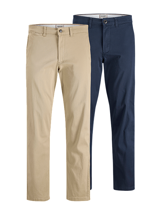 Jack & Jones Kane Dave Chino Relaxed Fit 2-Pack Herren Hose