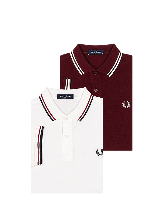 Fred Perry Twin Tipped Polo Shirt 2-Pack Herren Polo Shirt