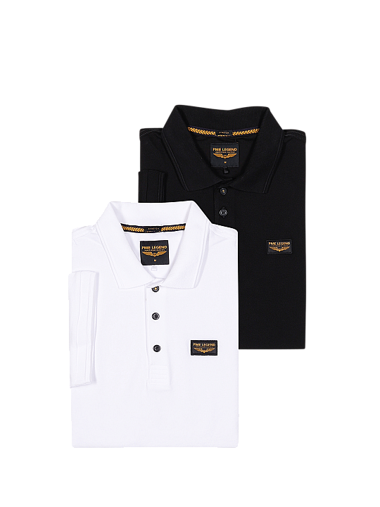 PME Legend Short Sleeve Polo 2-Pack Herren Polo Shirt