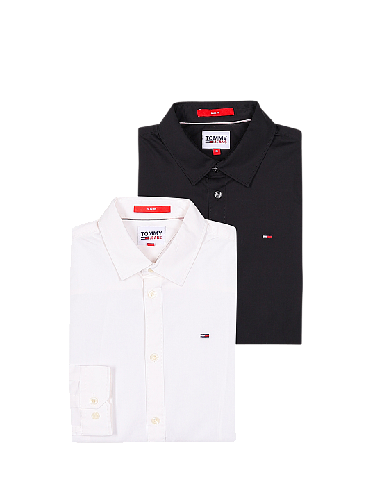 Tommy Jeans Original Stretch Shirt 2-Pack Herren Hemd