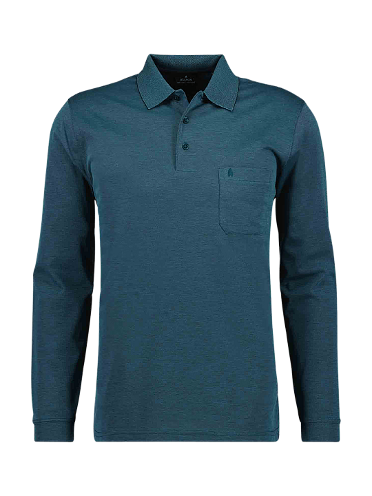 Ragman Polo LS Regular Fit Chemise Polo Homme
