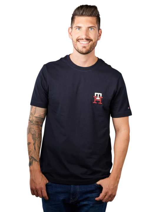 Tommy Hilfiger Essential Monogram T-Shirt Crew Neck Herren T-Shirt