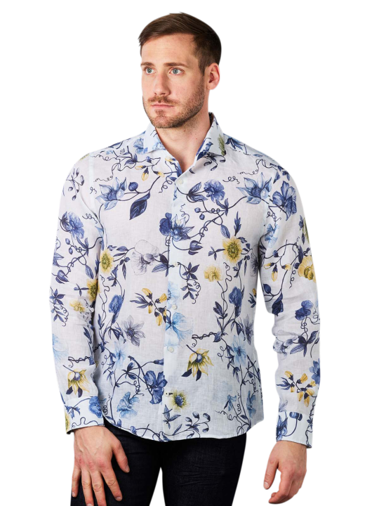 Joop! Pejos Linen Shirt Flower Print Herren Hemd