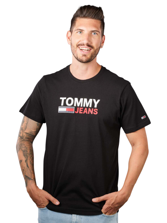 Tommy Jeans Corp Logo T-Shirt Crew Neck Men's T-Shirt