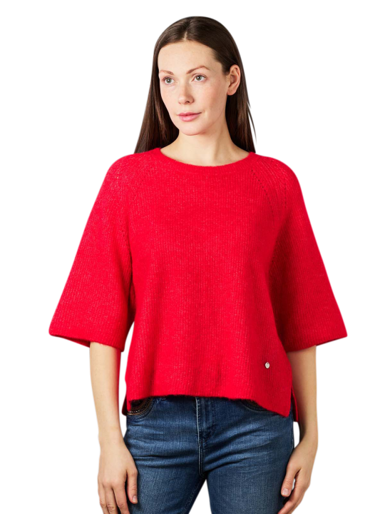 Mos Mosh Taci 3/4 Knit Pullover Crew Neck Pullover Femme