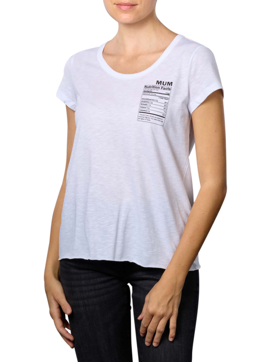 Set Pocket Print Round Neck T-Shirt Damen T-Shirt