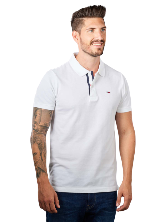 Tommy Jeans Placket Polo Slim Fit Men's Polo Shirt