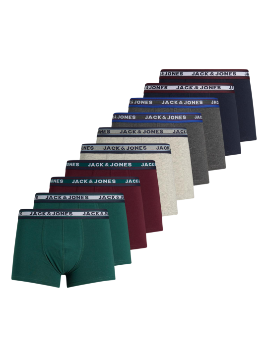 Jack & Jones solid Trunks 10 Pack Men's Underwear