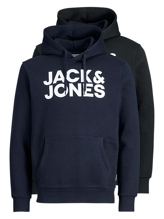 Jack & Jones Sweat Hoodie 2-Pack Herren Pullover