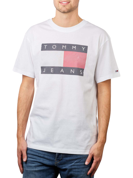 Tommy Jeans Reflective Wave Flag T-Shirt Herren T-Shirt