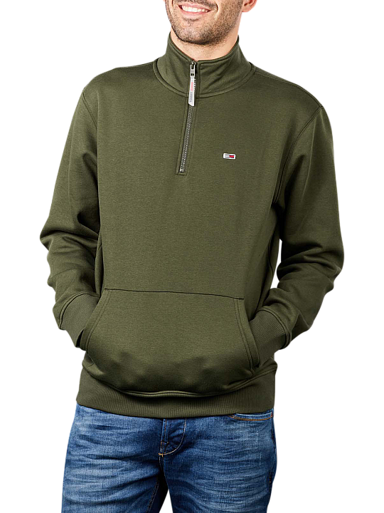 Tommy Jeans Solid Zip Pullover Herren Pullover