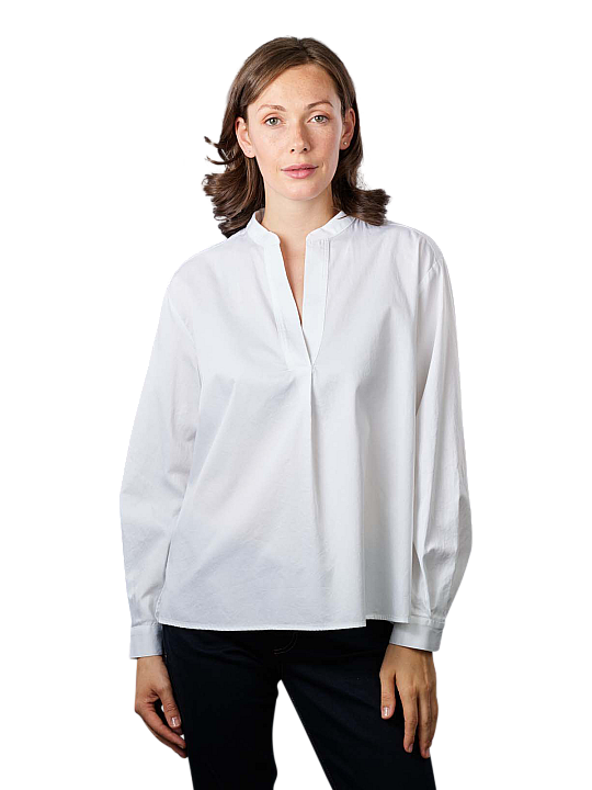 Marc O'Polo Deep V-Neck Blouse Long Sleeve Damen Bluse