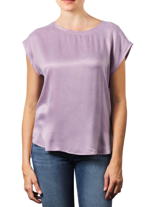 Yaya Cupro Blend Fabric Top T-Shirt Women's T-Shirt