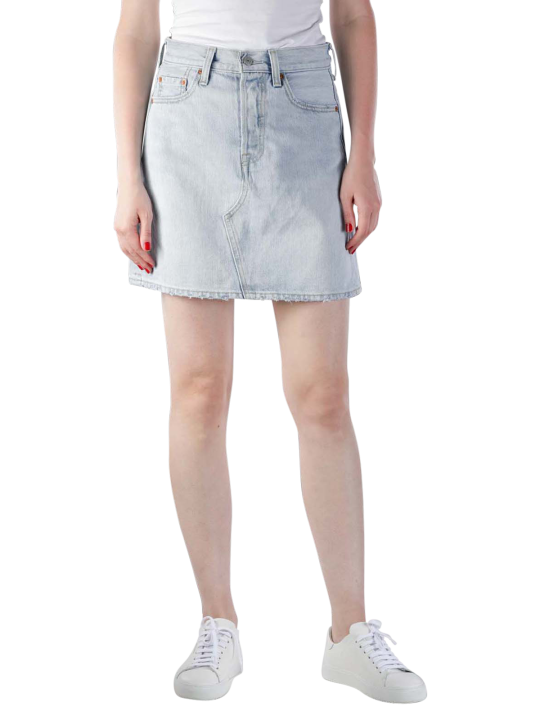Levi's High Rise Deconstructed Button Fly Skirt 