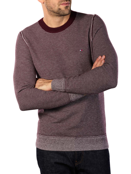 Tommy Hilfiger Two Tone Structure Sweater Pullover Homme
