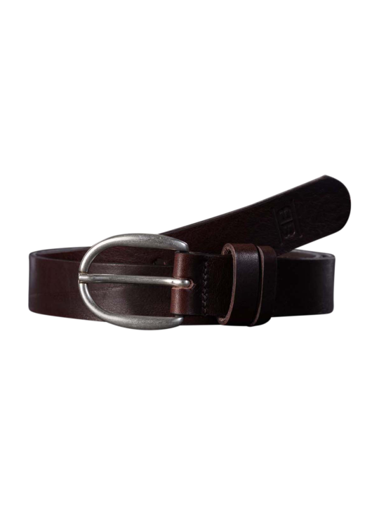 Sandy 3cm Dark Brown Gürtel by BASIC BELTS Leather Belt