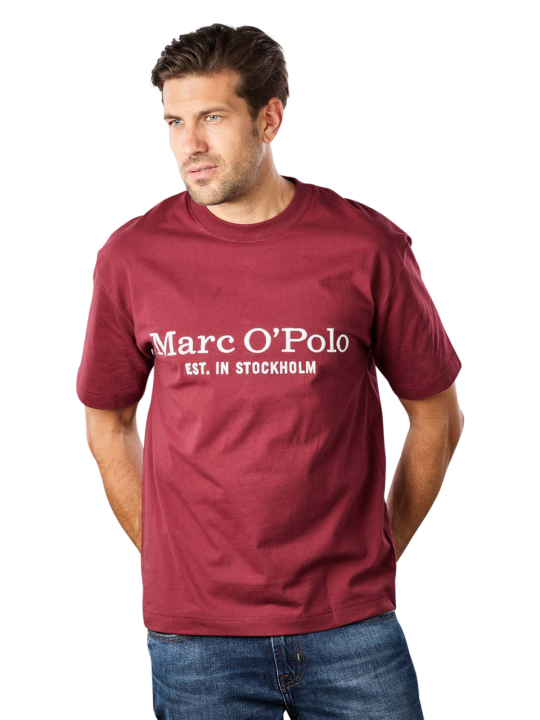 Marc O'Polo Short Sleeve T-Shirt Rib Crew Neck Herren T-Shirt