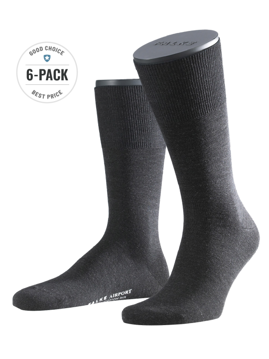 Falke Airport 6-Pack Socken Chaussettes Homme