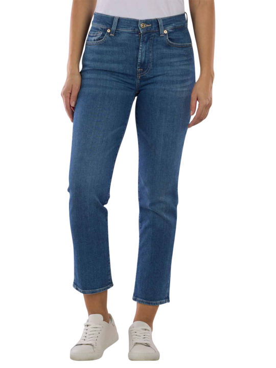 7 For All Mankind The Straight Jeans Crop Slim Women's Jeans