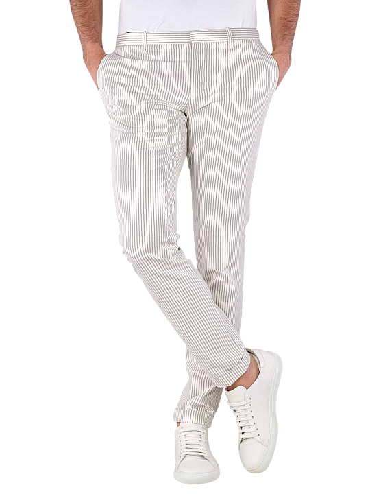 Alberto Charles Chino Slim Fit Holiday Stripes Herren Hose