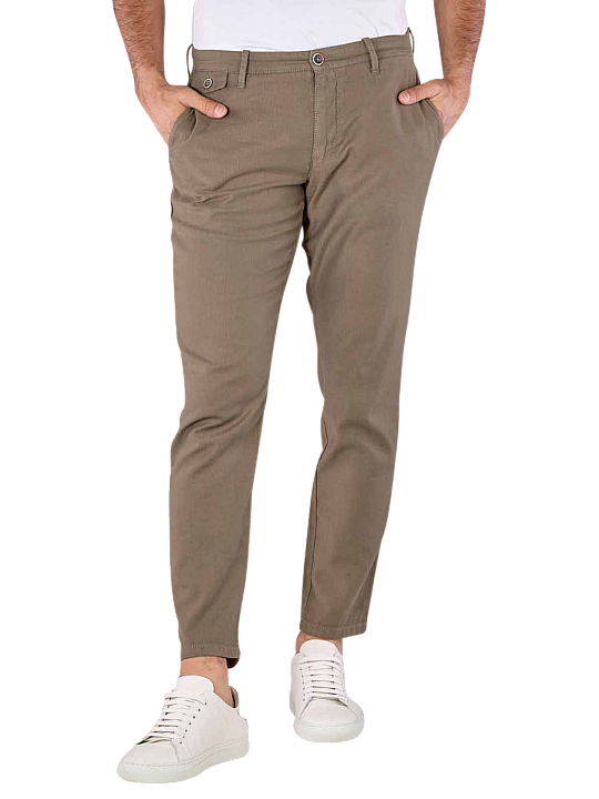 Alberto Steve Chino Tapered Fit Linen Herren Hose