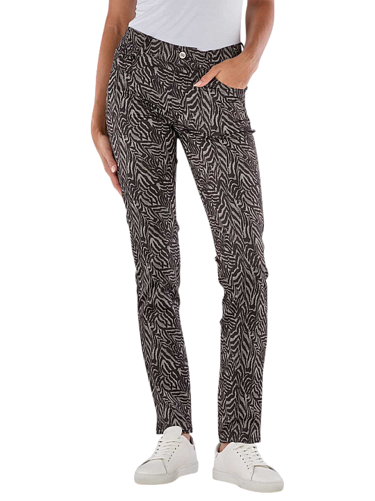 Angels Cici 5-Pocket Pants Slim Fit Animal Print Damen Hose