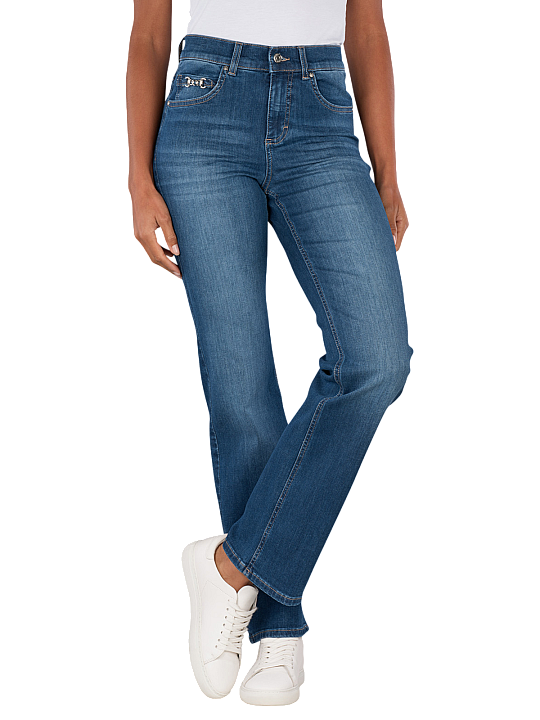 Angels Lara Jeans Straight Fit Buckle Sporty Denim Damen Jeans