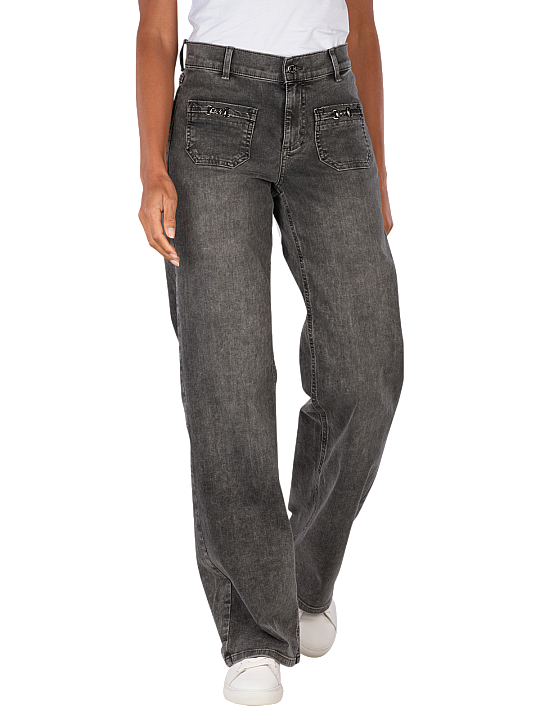 Angels Liz Jeans Wide Leg Smart Buckle Sporty Denim Damen Jeans
