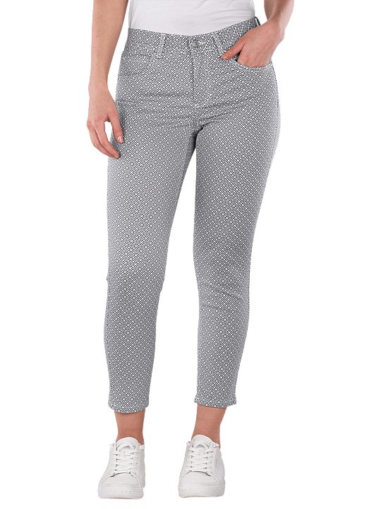 Angels Ornella 5-Pocket Pants Abstract Floral Tiles Damen Hose