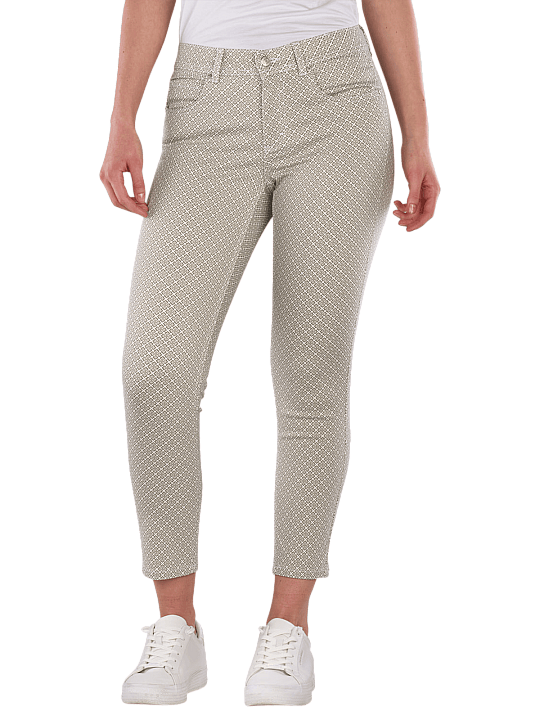 Angels Ornella 5-Pocket Pants Slim Fit Abstract Foral Tiles Damen Hose