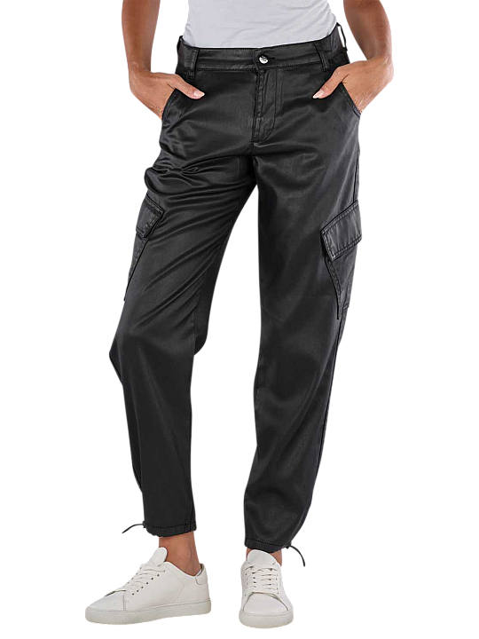 Angels Alma Crop Cargo Pants Relaxed Fit Smooth Coating Damen Hose
