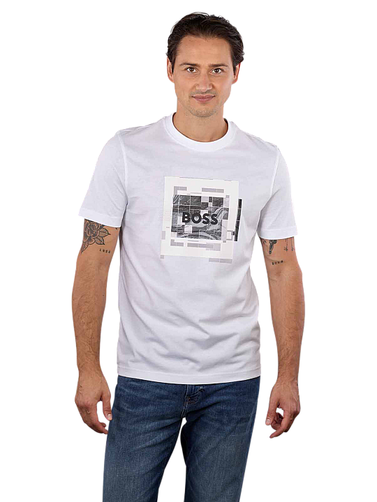 Boss Orange Te Urban T-Shirt Chest Print Herren T-Shirt