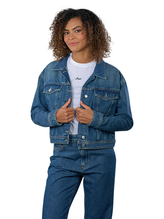 Boss Orange Trucker Jacket Denim Oversized Damen Jacke