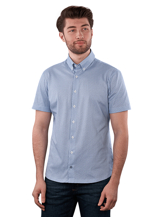 Brax Dan JP Shirt Short Sleeve Button Down Chemise Homme