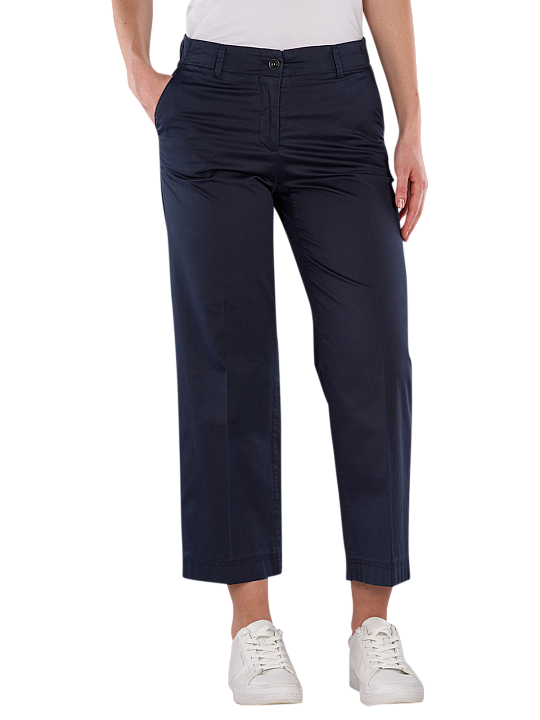 Brax Maine S 5-Pocket Pants Wide Leg Cropped Stretch Cotton Pantalon Femme