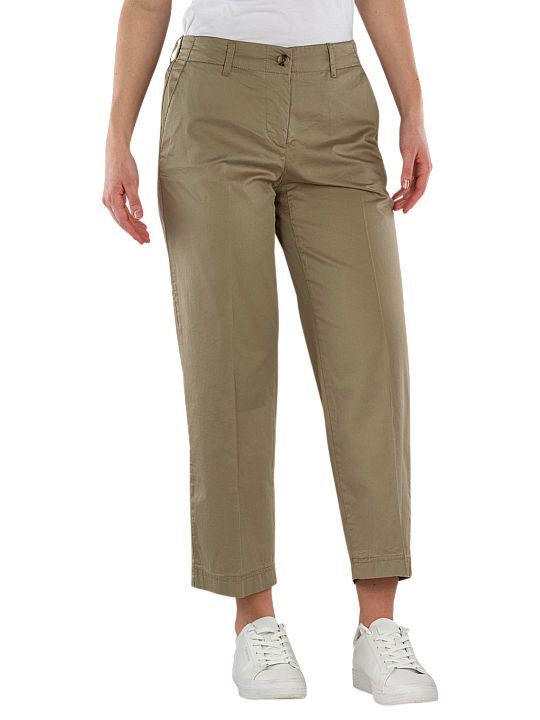 Brax Maine S 5-Pocket Pants Wide Leg Cropped Stretch Cotton Women's Pant